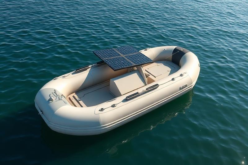 Solar Powered Inflatable Boat